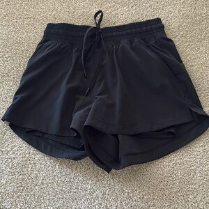 Abercrombie YPB Lined Workout Shorts Size S Black Very Good Condition